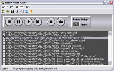 Rosoft Media Player, Bronze Edition 4.1.6 screenshot