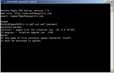 Rotate Pages Pdf Server 1.0 screenshot