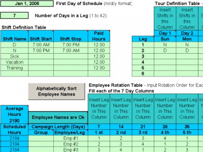 Rotating Shift Schedules for Your People 5.24 screenshot