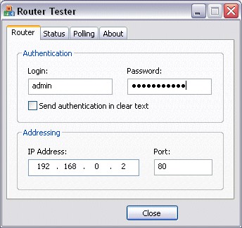 Router Tester 1.02 screenshot