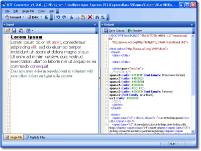 RTF Convertor 1.0.0 screenshot