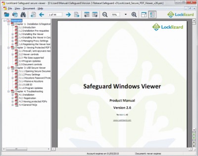 Safeguard Secure PDF File Viewer 2.6.41 screenshot