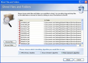 SafeIT File Shredding 2006 screenshot