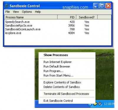 Sandboxie 2.64 screenshot