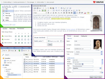 Saurus CMS Free for Windows 4.6.5 screenshot