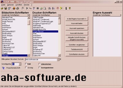 Schrift 2000 1.8 screenshot