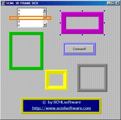 SCML 3D FRAME OCX 1.00 screenshot