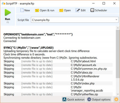 ScriptFTP 4.5 screenshot