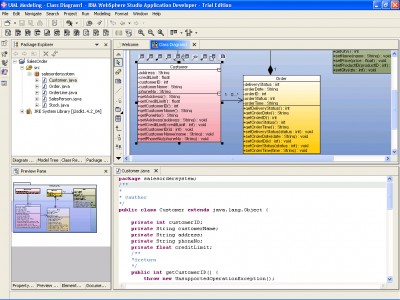 SDE for IBM WebSphere (ME) for Linux 3.0 Modele screenshot