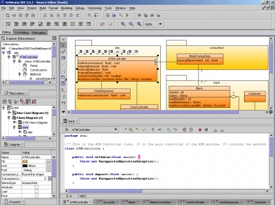 SDE for NetBeans (ME) for Linux 3.0 Modele screenshot