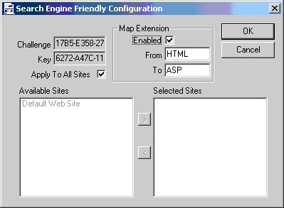 Search Engine Friendly ISAPI Filter 2.1 screenshot