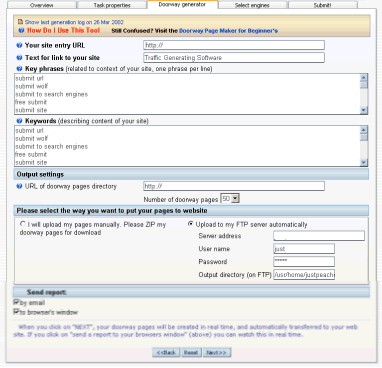 Search Engine Promotion Tools 6.0 screenshot