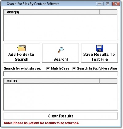 Search For Files By Content (Windows Vista) Softwa 7.0 screenshot