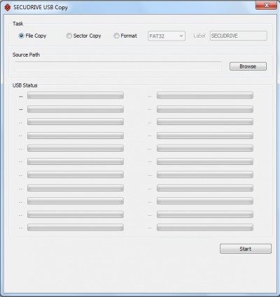 SECUDRIVE USB Copy 1.0.0.4 screenshot