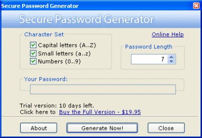 Secure Password Generator 2.2 screenshot