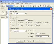 SendLater 2.20 screenshot