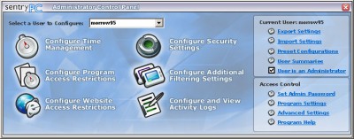 SentryPC 2.30 screenshot