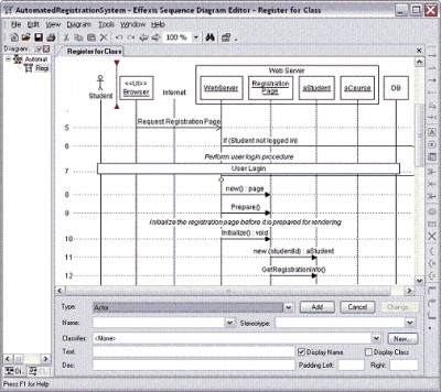 Sequence Diagram Editor 1.6 screenshot