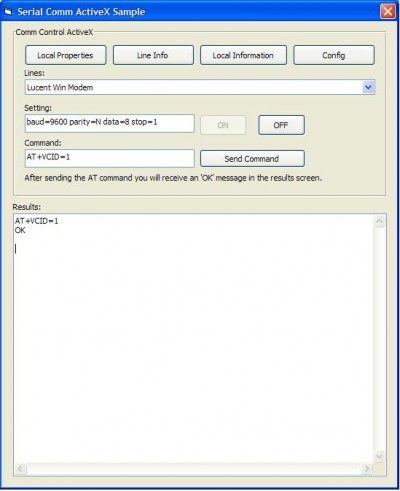 Serial Comm ActiveX 1.0.2 screenshot