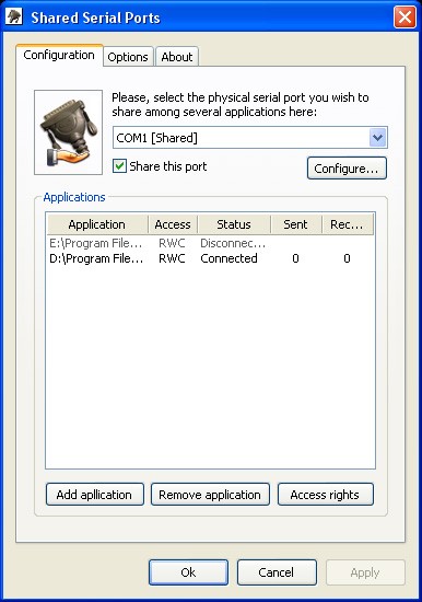 Share Serial Ports 1.0 screenshot