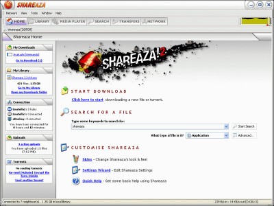 Shareaza 2.7.9.0 screenshot