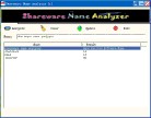 Shareware Name Analyzer 1.0 screenshot
