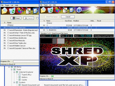 Shred XP 2.00.10 screenshot