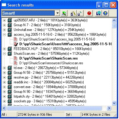 Shuric scan(clone and duplicate killer) 2.15.730 screenshot