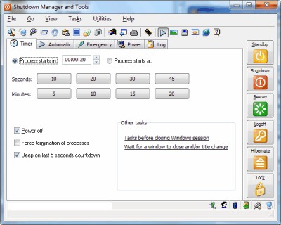 Shutdown Manager and Tools 1.0.0.49 screenshot