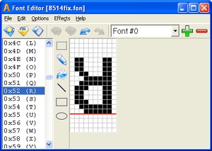 Sib Font Editor 2.22 screenshot