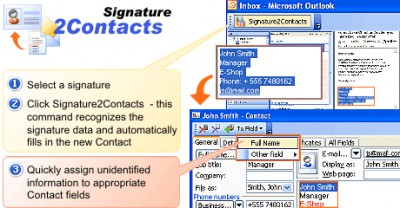Signature2Contacts for Outlook 1.11.2176 screenshot