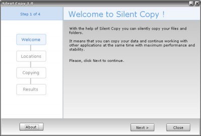 Silent Copy 1.0 screenshot