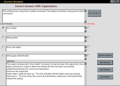 SimulationExams.com CCNA ICND Exams 1.0 screenshot