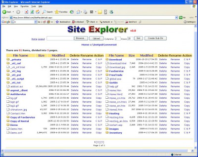 Site Explorer 3.0 screenshot