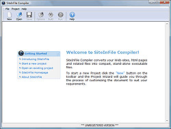SiteInFile Compiler 4.3.0.0 screenshot