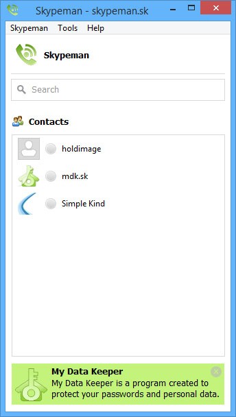 Skypeman 2.1 screenshot