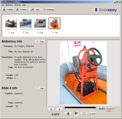 Slidestory Publisher 1.01 screenshot