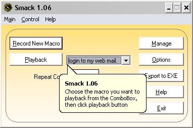 Smack 1.06 screenshot