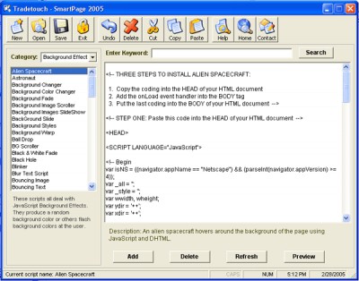 Smart Page 2005 1.0 screenshot