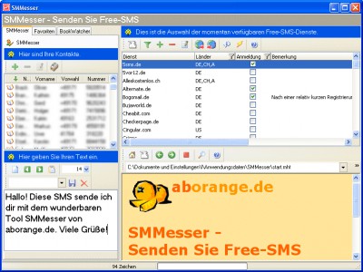 SMMesser - Senden Sie Free-SMS 2.01 screenshot
