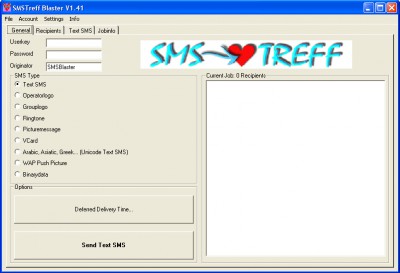 SMS Flirt Blaster 3.41 screenshot