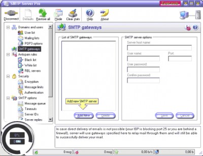 SMTP Server Pro 5.263 screenshot