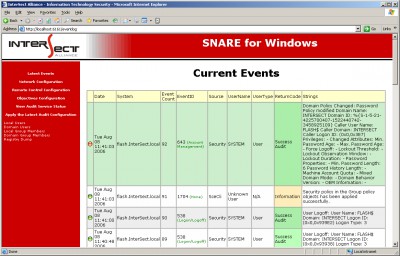 Snare Agent for Windows 4.0.1.2 screenshot