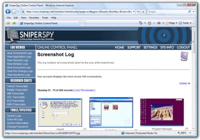 SniperSpy 7.2 screenshot
