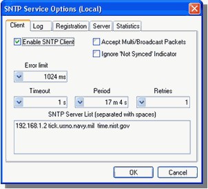 SNTP Clock Synchronization Service 4.0.2 screenshot
