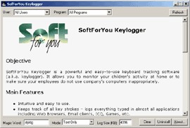 SoftForYou Keylogger 1.0 screenshot