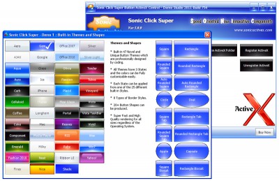 Sonic Click Mega Button ActiveX Control 1.3.0 screenshot