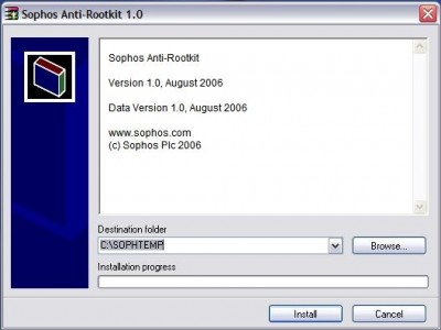 Sophos Anti-Rootkit 1.1 screenshot