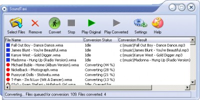 SoundTaxi Build 2007 2.5 screenshot