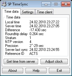 SP TimeSync 2.4 screenshot